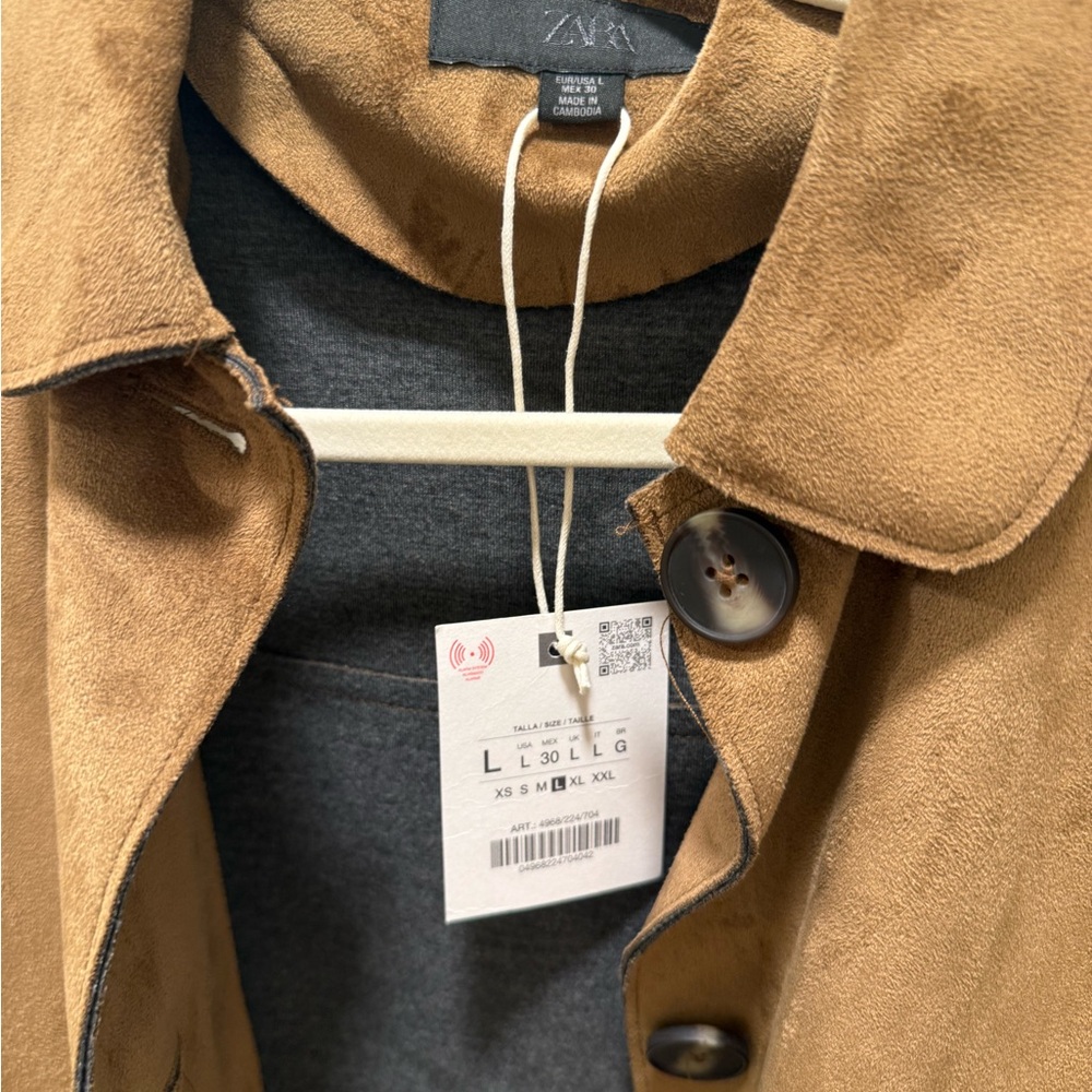 Zara Faux Suede Jacket